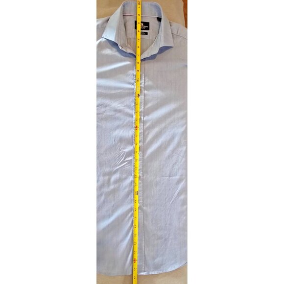 Psycho Bunny Men’s Blue Stretch Button Down Shirt 15.5 34/35 Long Sleeve - Picture 11 of 12